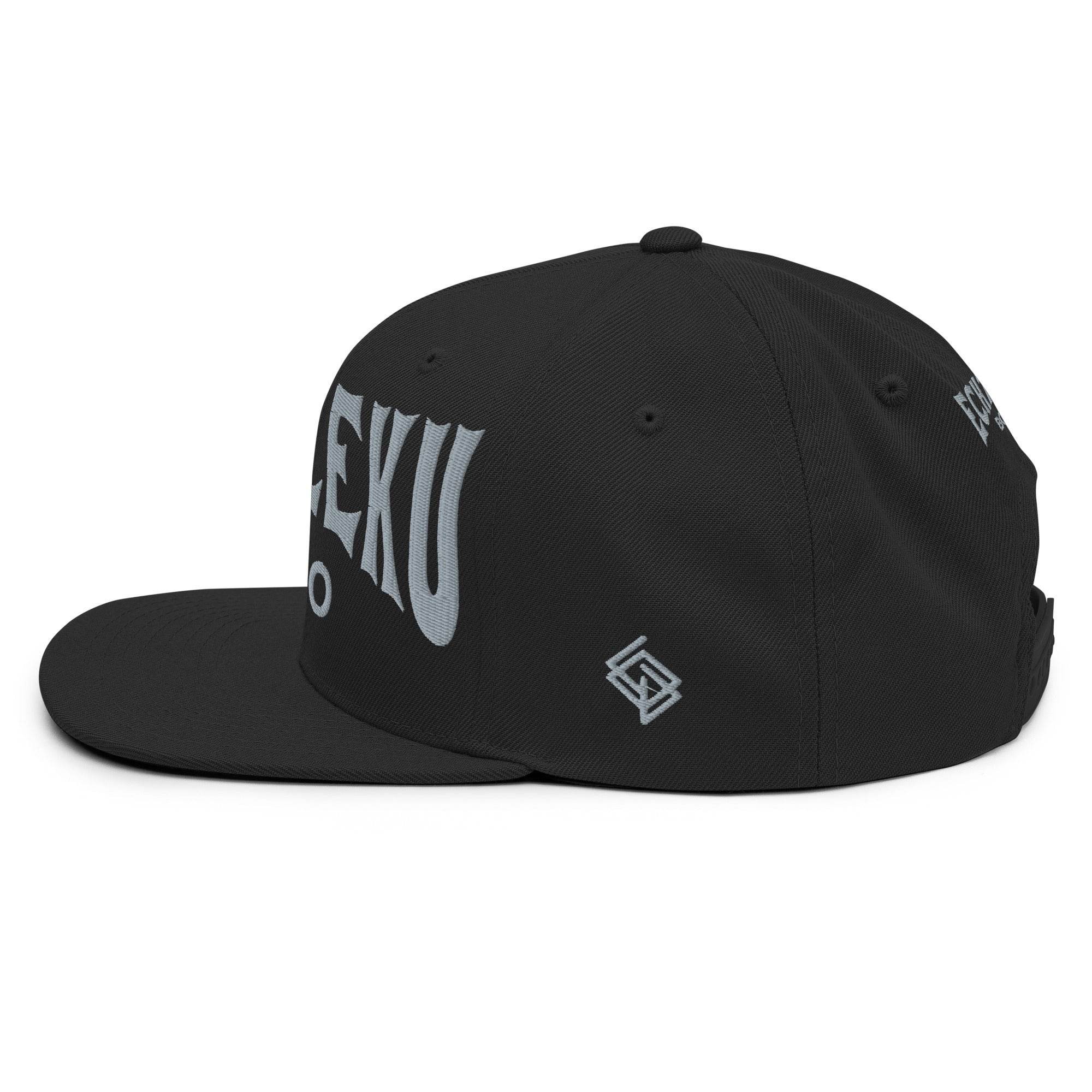 Gorra Echaleku Boxeo Snapback Hat Negro y Gris - Echaleku Boxeo